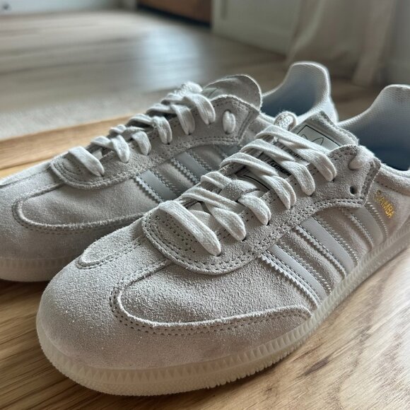 Adidas Samba-  CHALK WHITE / GREY ONE / CARBON - Picture 2 of 5